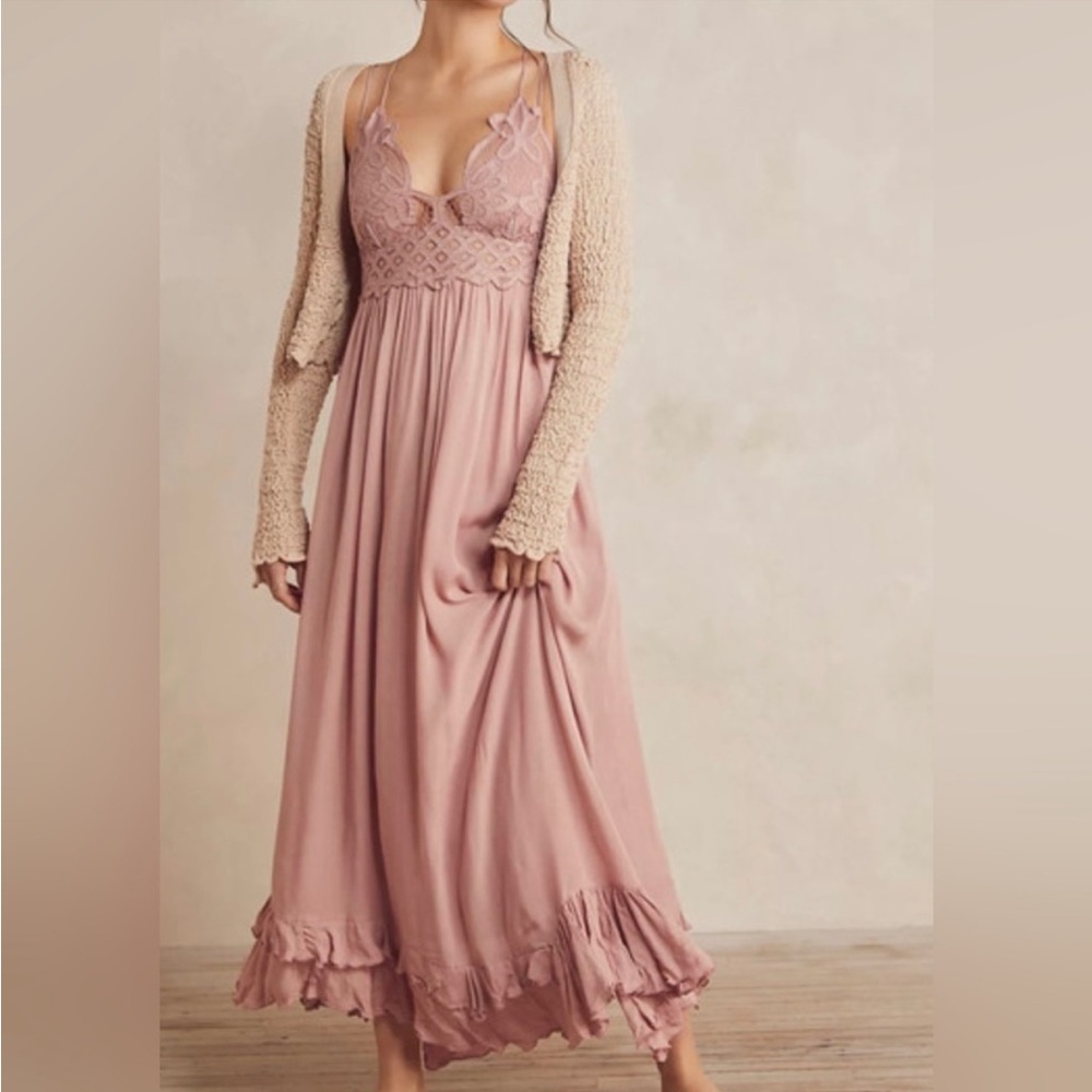 Free People Pink Maxi Dress